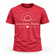Live. Love. Tennis. - Unisex T-shirt Light Design