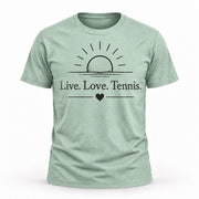 Live. Love. Tennis. - Unisex T-shirt Dark Design