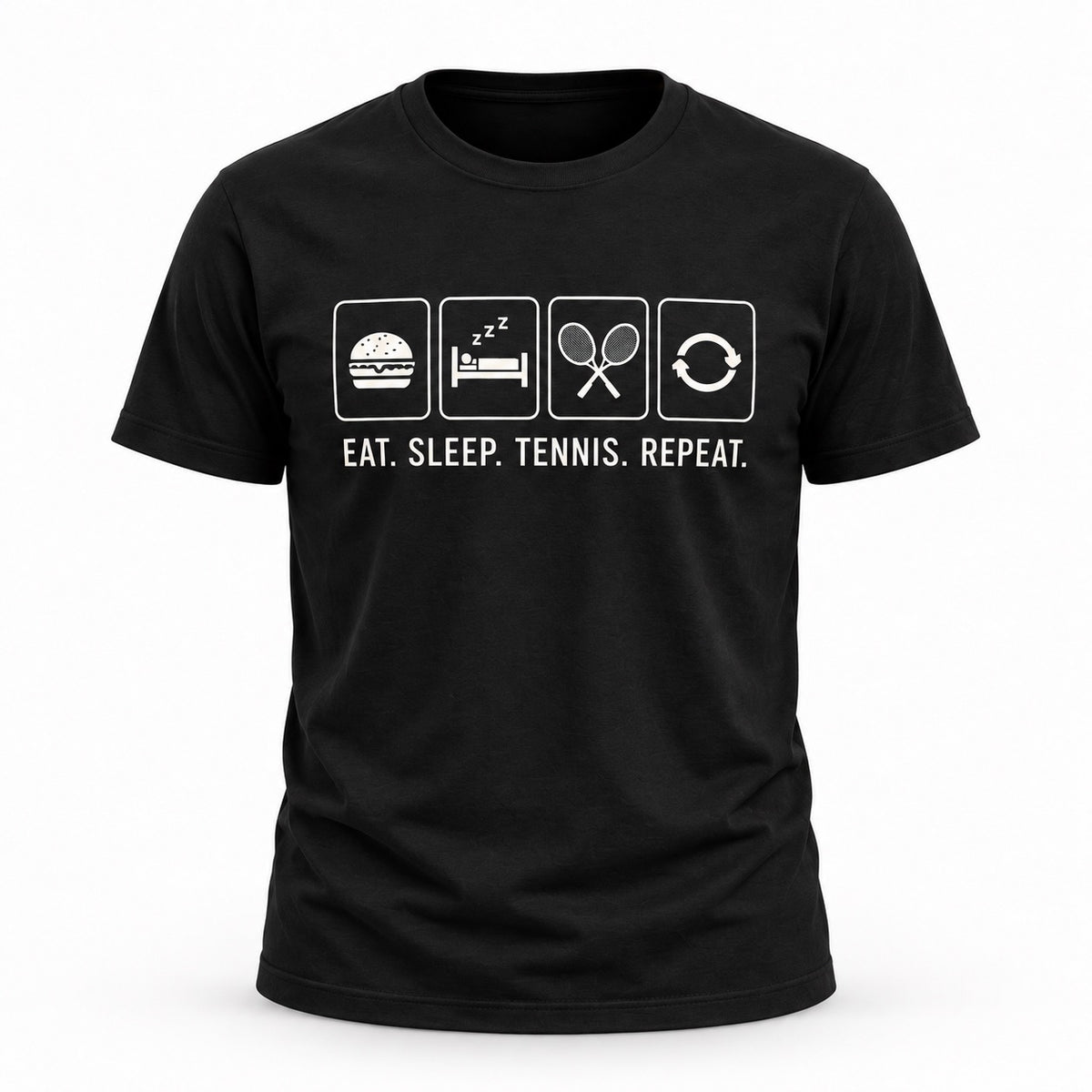 Eat Sleep Tennis Repeat - Unisex T-shirt Light Design