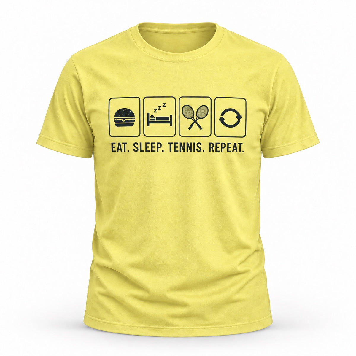 Eat Sleep Tennis Repeat - Unisex T-shirt Dark Design