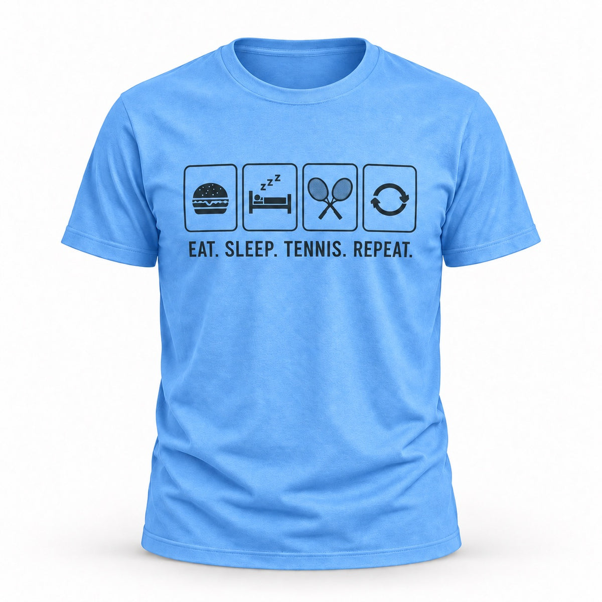 Eat Sleep Tennis Repeat - Unisex T-shirt Dark Design
