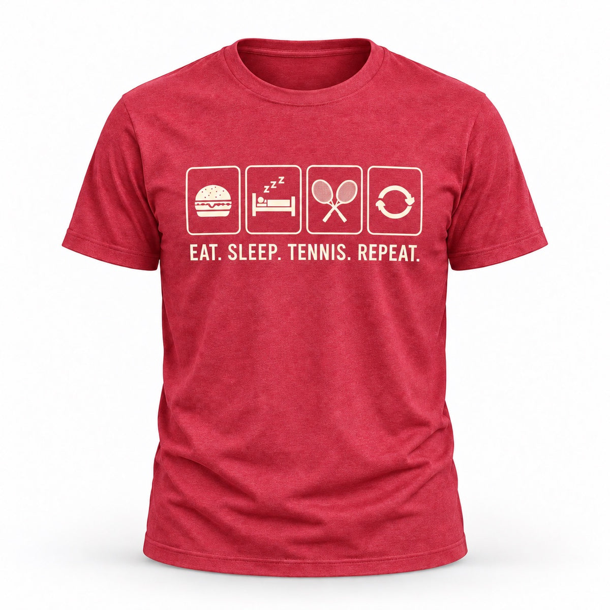 Eat Sleep Tennis Repeat - Unisex T-shirt Light Design