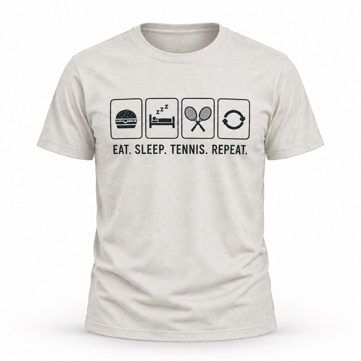 Eat Sleep Tennis Repeat - Unisex T-shirt Dark Design