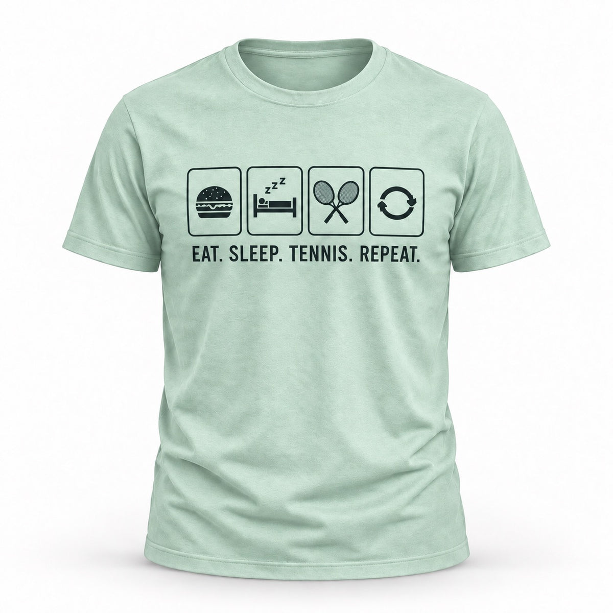 Eat Sleep Tennis Repeat - Unisex T-shirt Dark Design