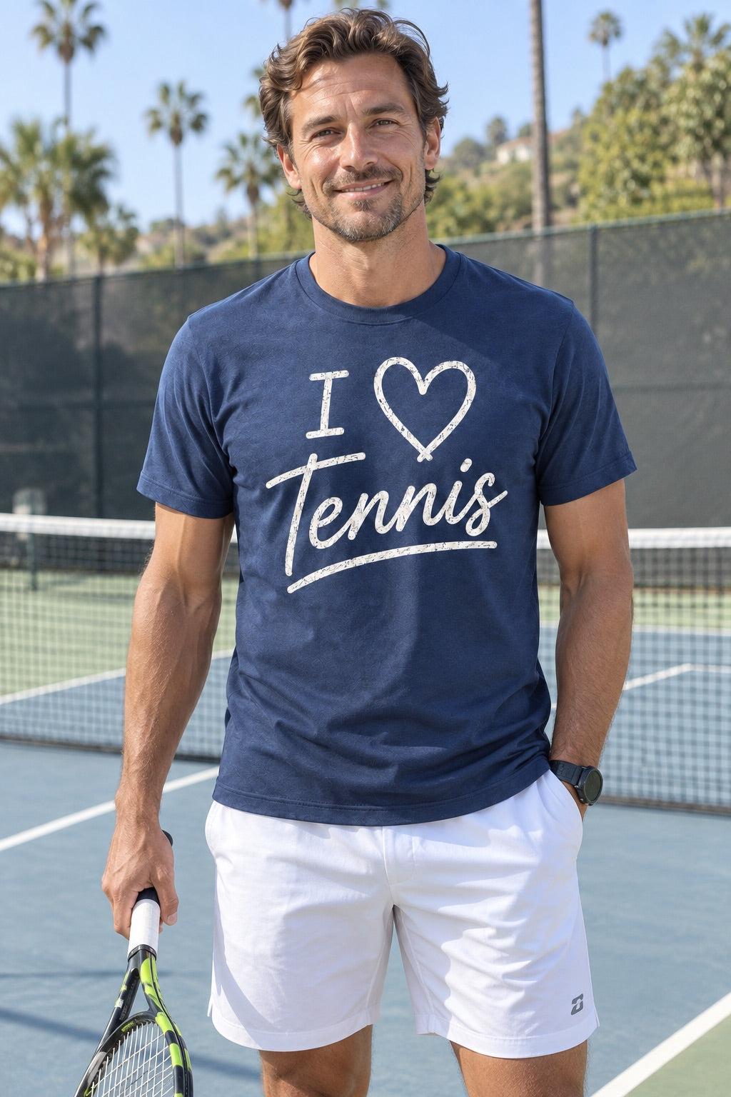 I Heart Tennis - Unisex T-shirt Dark Design